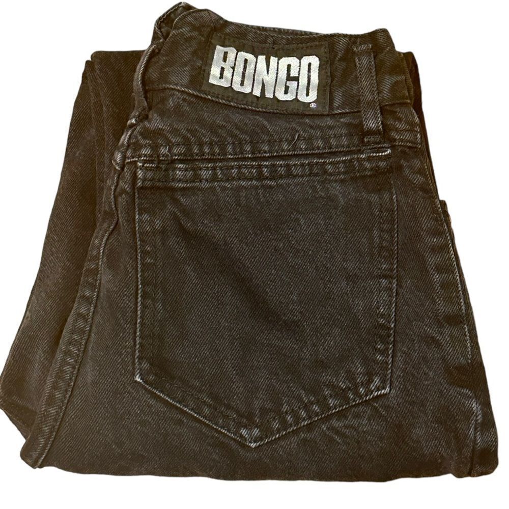 Vintage BONGO High Waisted Black Denim Jeans Vintage Size 11 📦‎